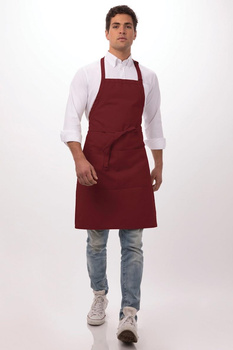 Fartuch Merlot bordowy unisex